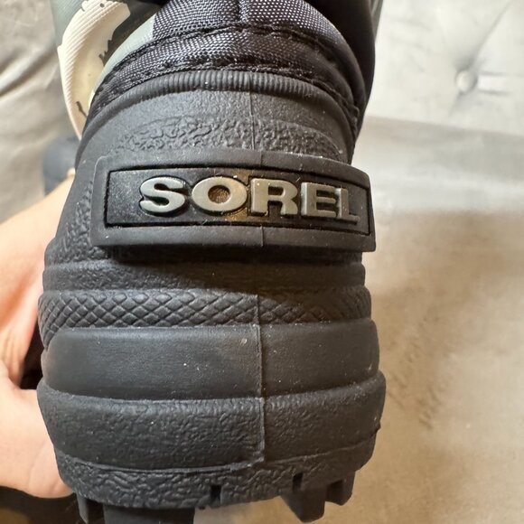 Sorel Toddler Snow Black Charcoal Commander Boot Size 4 NWOT - Picture 4 of 7